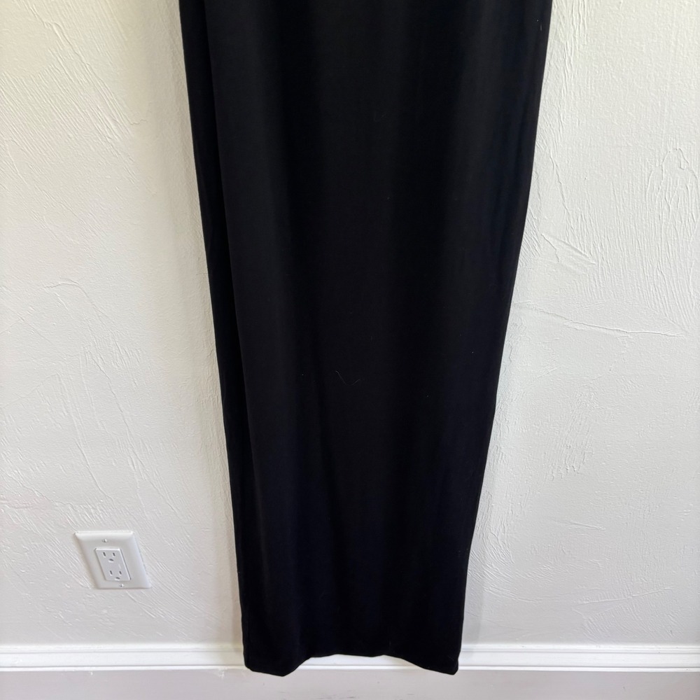 THATSSOFETCH Black Bodycon Maxi Dress US 4 AUS 8 Keyhole Cutout Spaghetti Strap - Picture 5 of 14